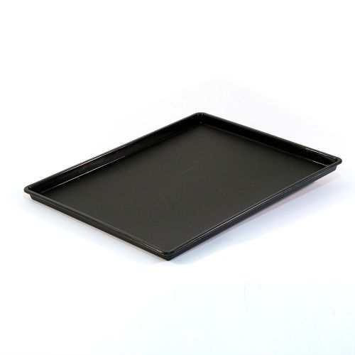 Essential Rectangular Tray with Square Corners, Black